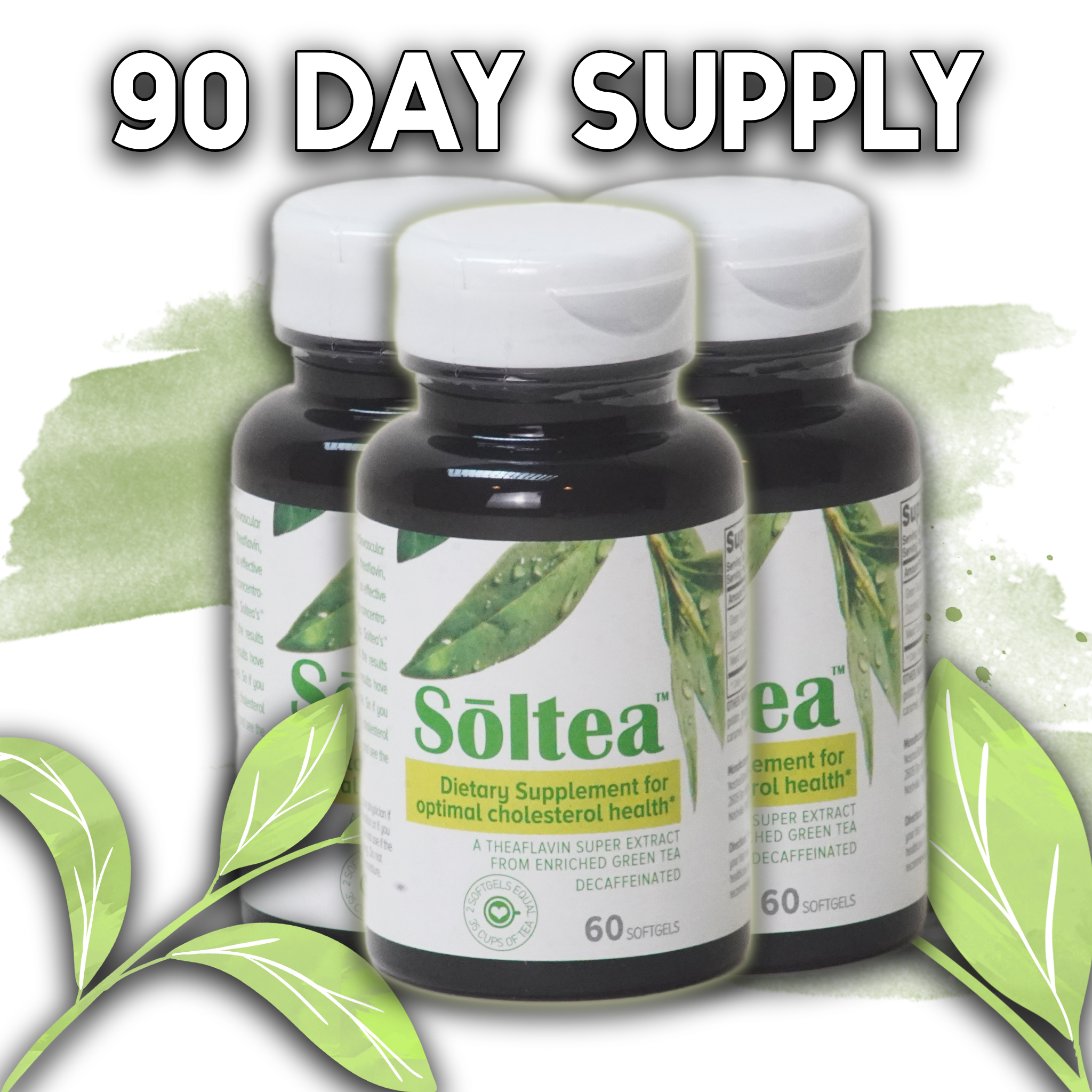 Decaffeinated & Natural Soltea (3 Bottles)